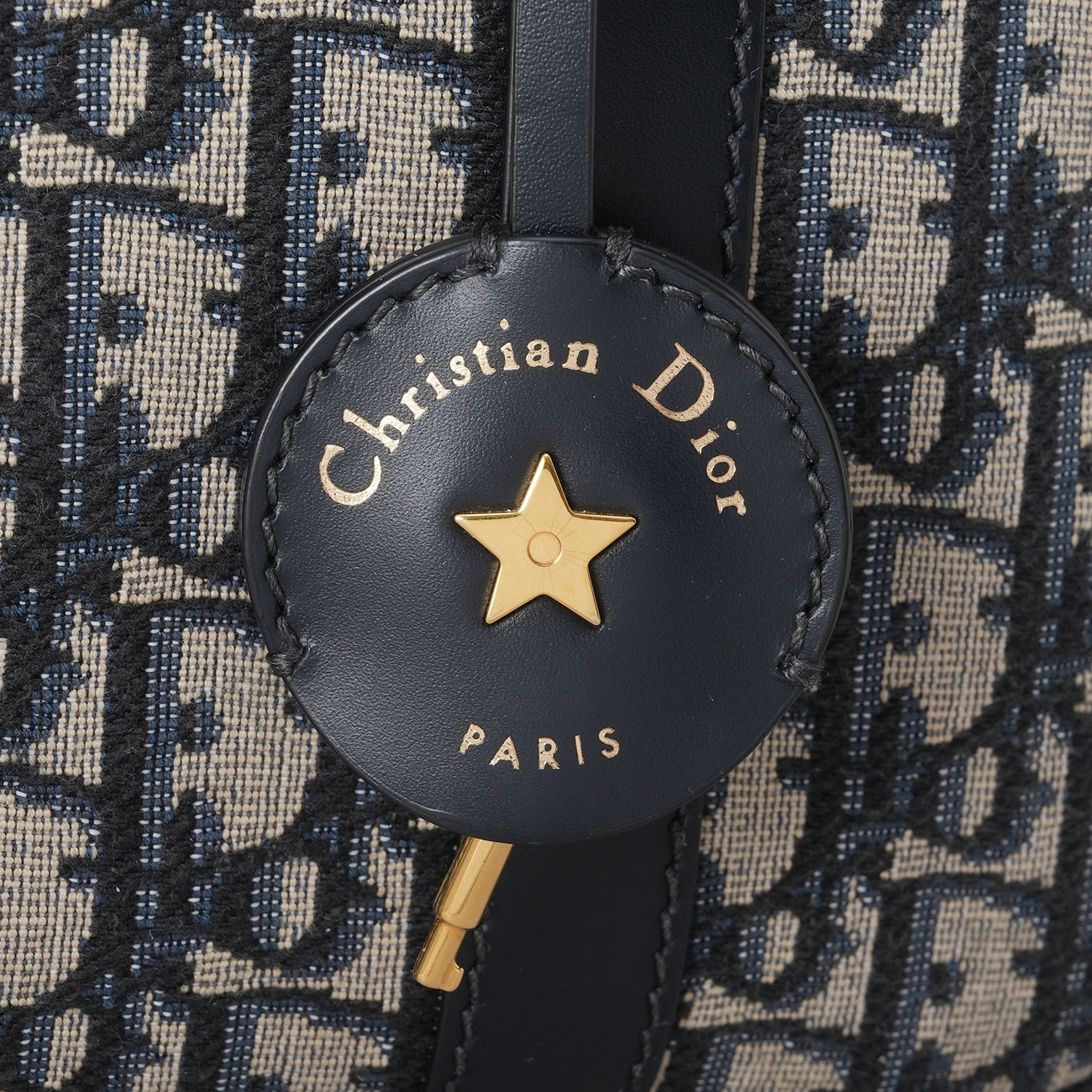 CHRISTIAN DIOR(USED)디올 오블리크 D VIBE 볼링 미디움 백